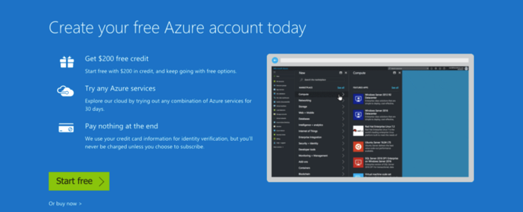 Buy Microsoft Azure Account